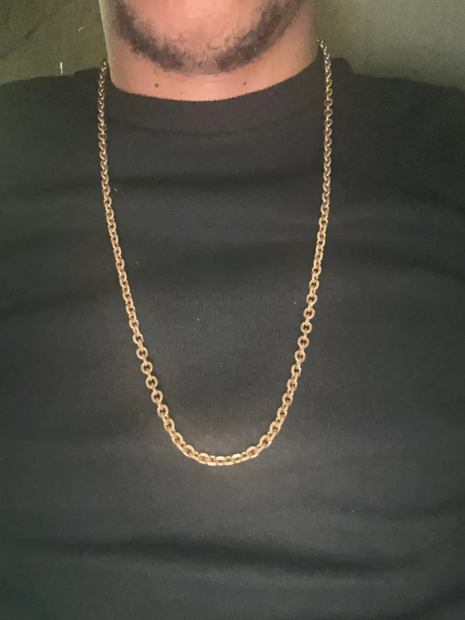 Corrente banhado a ouro 