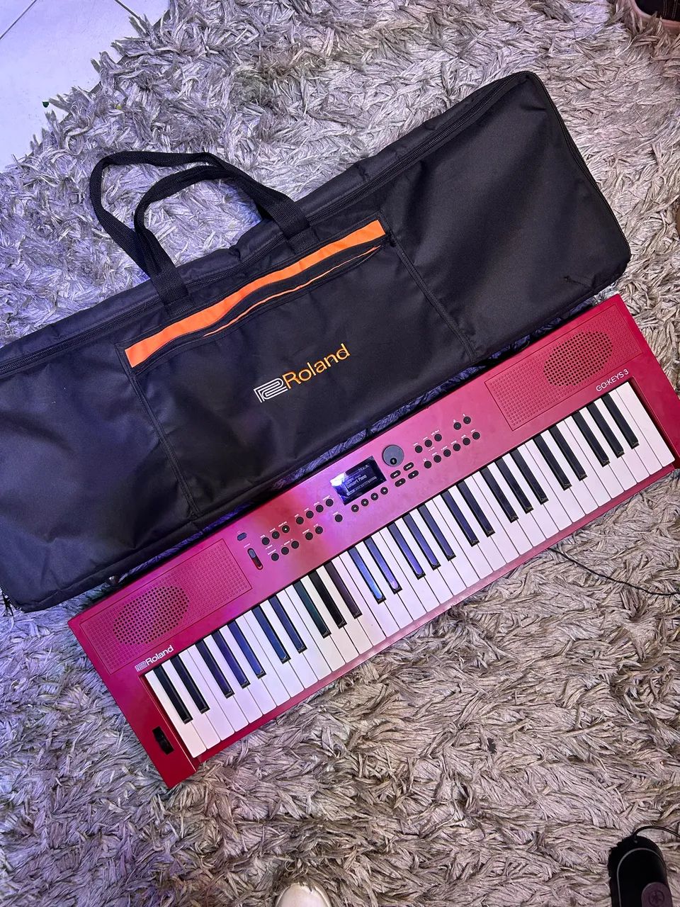 【中古】Roland　GOKEYS3　dark red Teclado Roland GOkeys 3 Sintetizador 61 teclas semi-pesadas