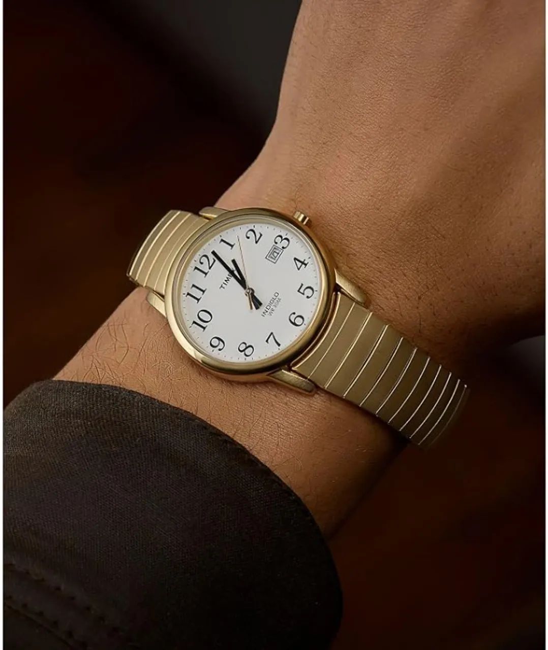 Relógio Timex Masculino Ref: T20471 Mola Dourado Easy Reader - Foto 3