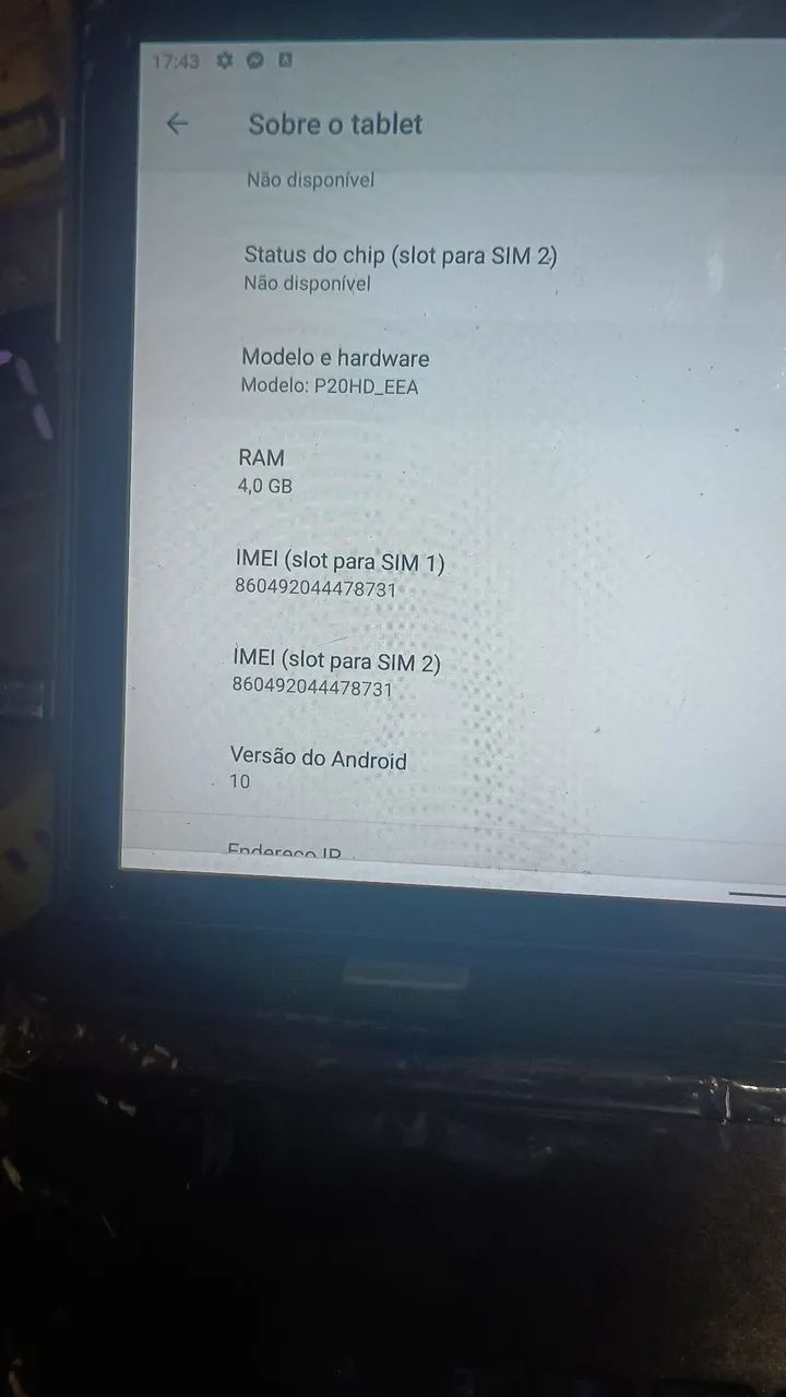 Tablet tecklast p20hd 4gb 64gb com mouse e teclado bluetooth retirada no local  - Foto 2