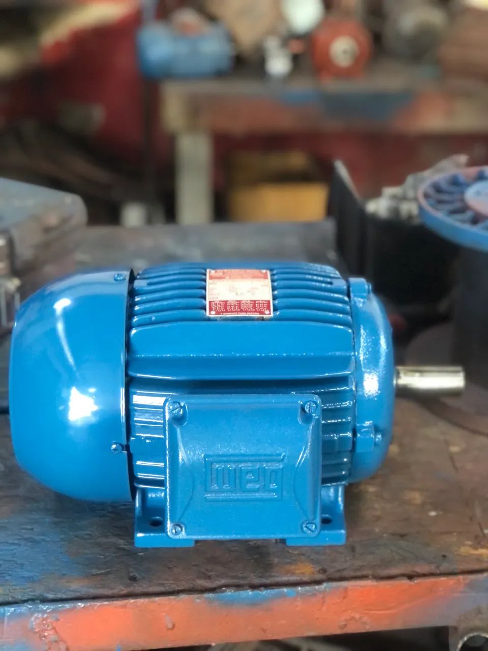 Motor weg 5cv 1740 rpms 220/380v trifásico  - Foto 4