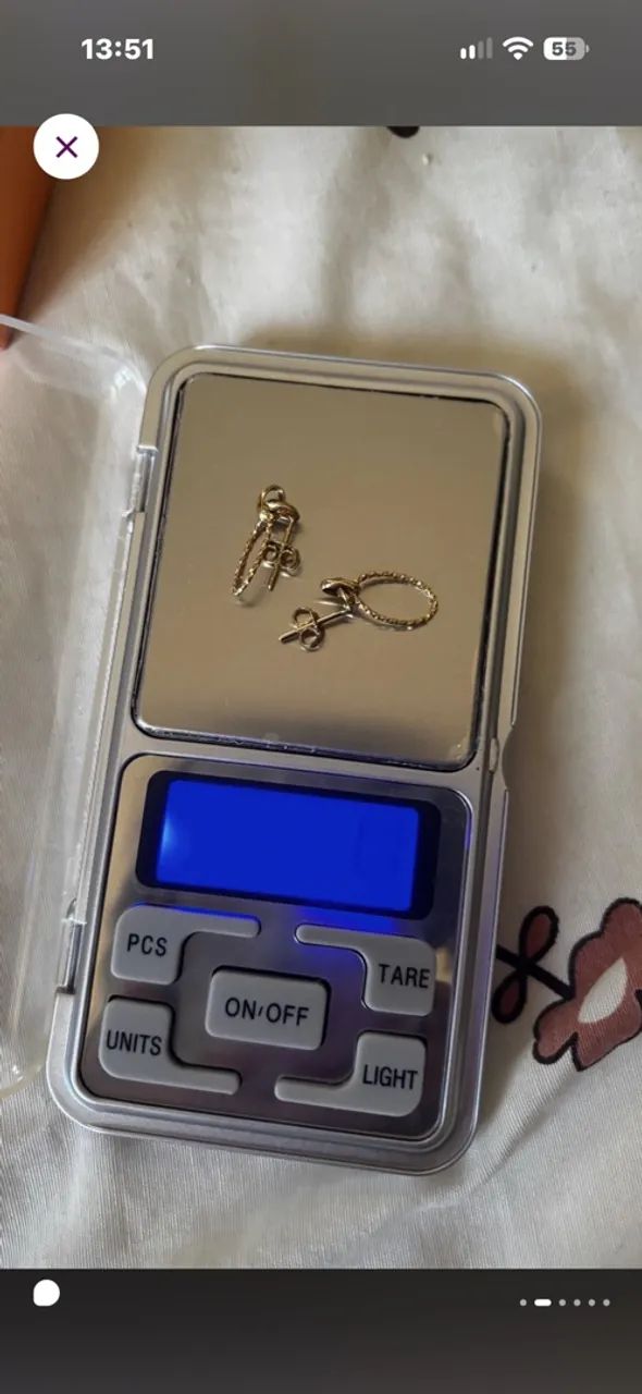 Brinco de Ouro 18k elos  - Foto 4