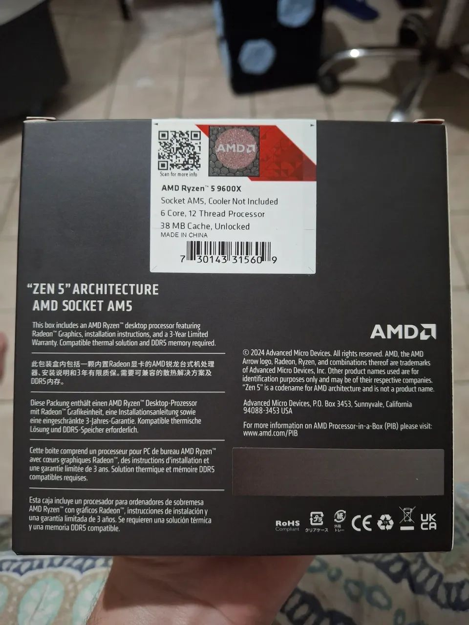 PROCESSADOR NOVO AMD RYZEN 5 960X  - Foto 2