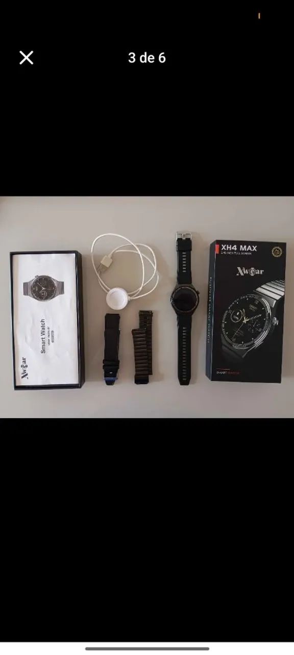 RELÓGIO SMARTWATCH XH4 MAX PRETO  - Foto 3
