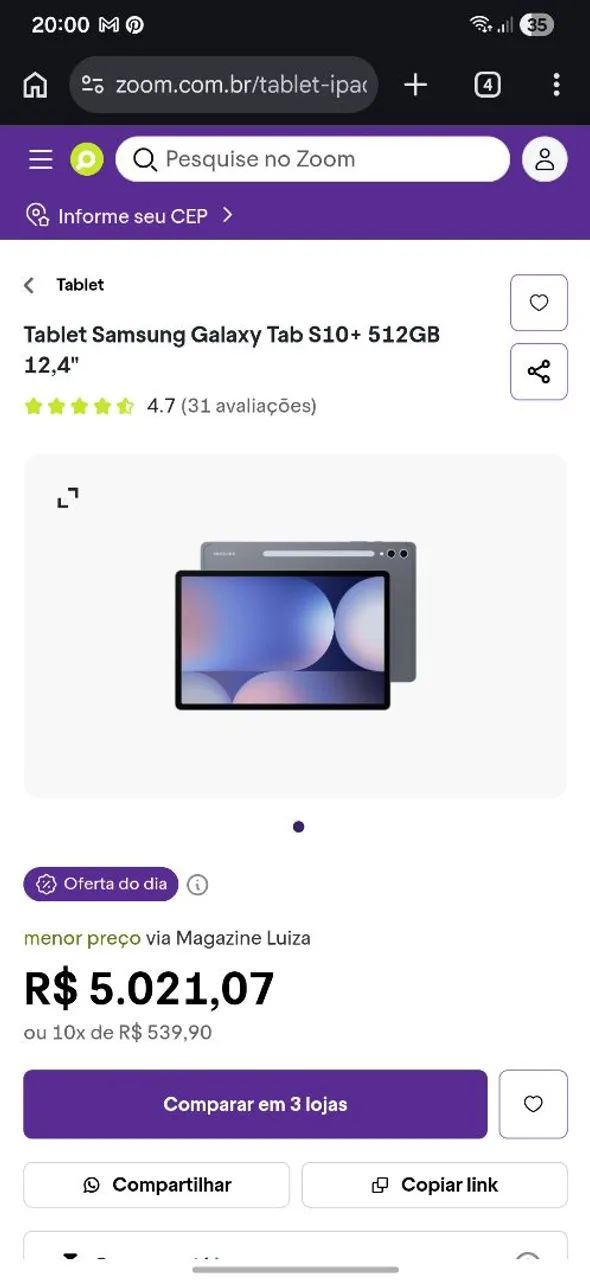 TABLET SAMSUNG TAB S10+ 512GB - Foto 3
