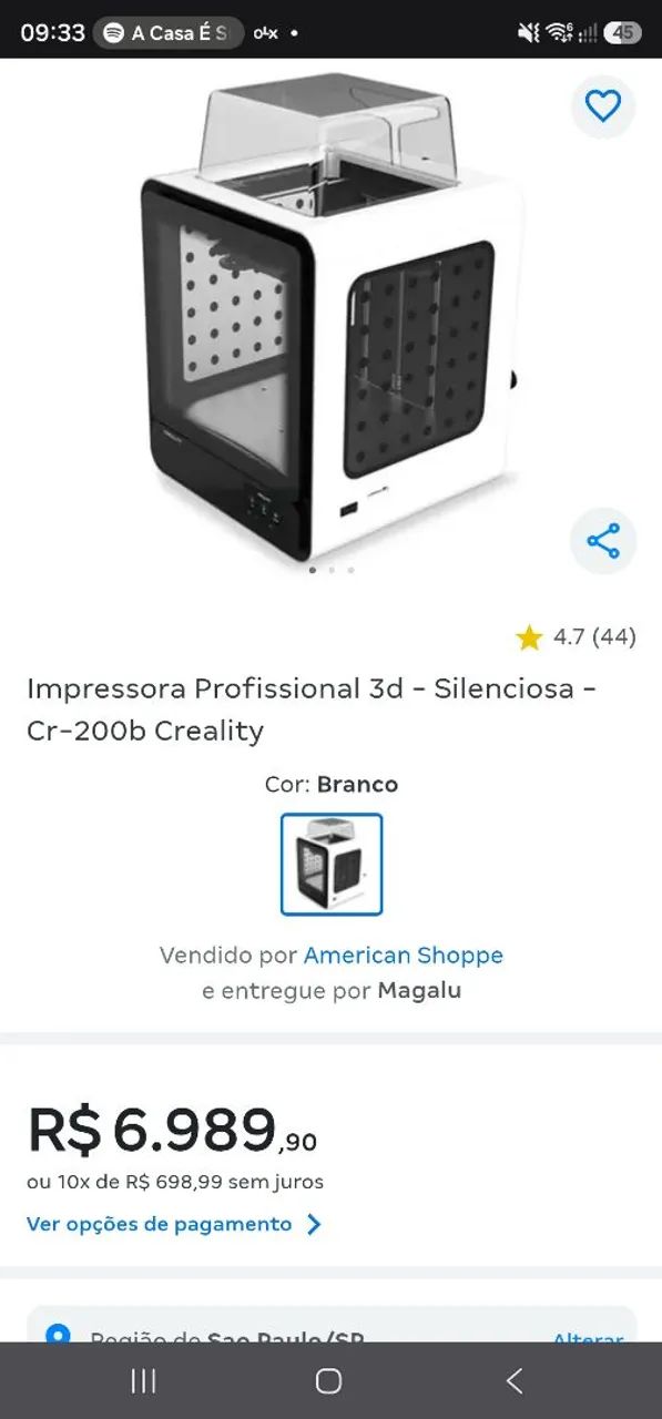 Impressora 3D Creality CR-200B aceito cartão  - Foto 4