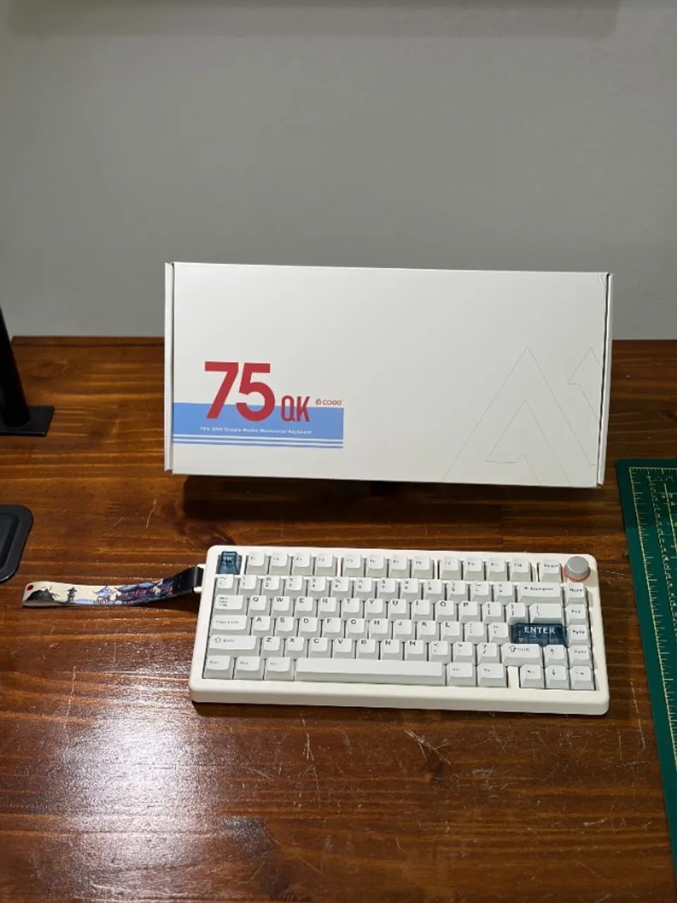 Teclado Mecanico CIDOO QK75 75% White, Pearl White Switch
