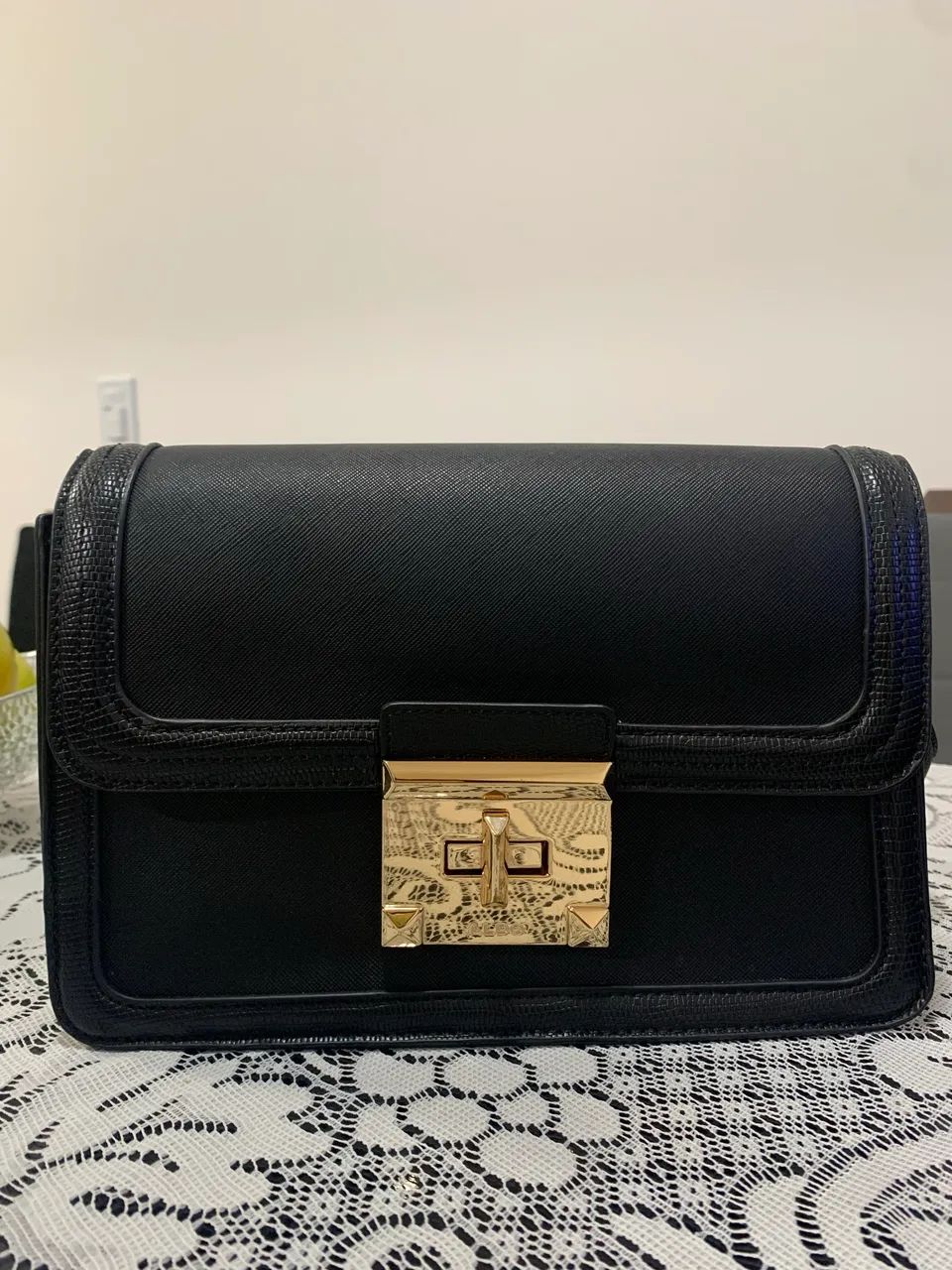 BOLSA ALDO PRETA COM ALÇA TRIPLA P