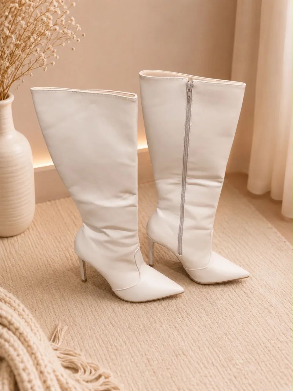 Bota Cano alto Off White 