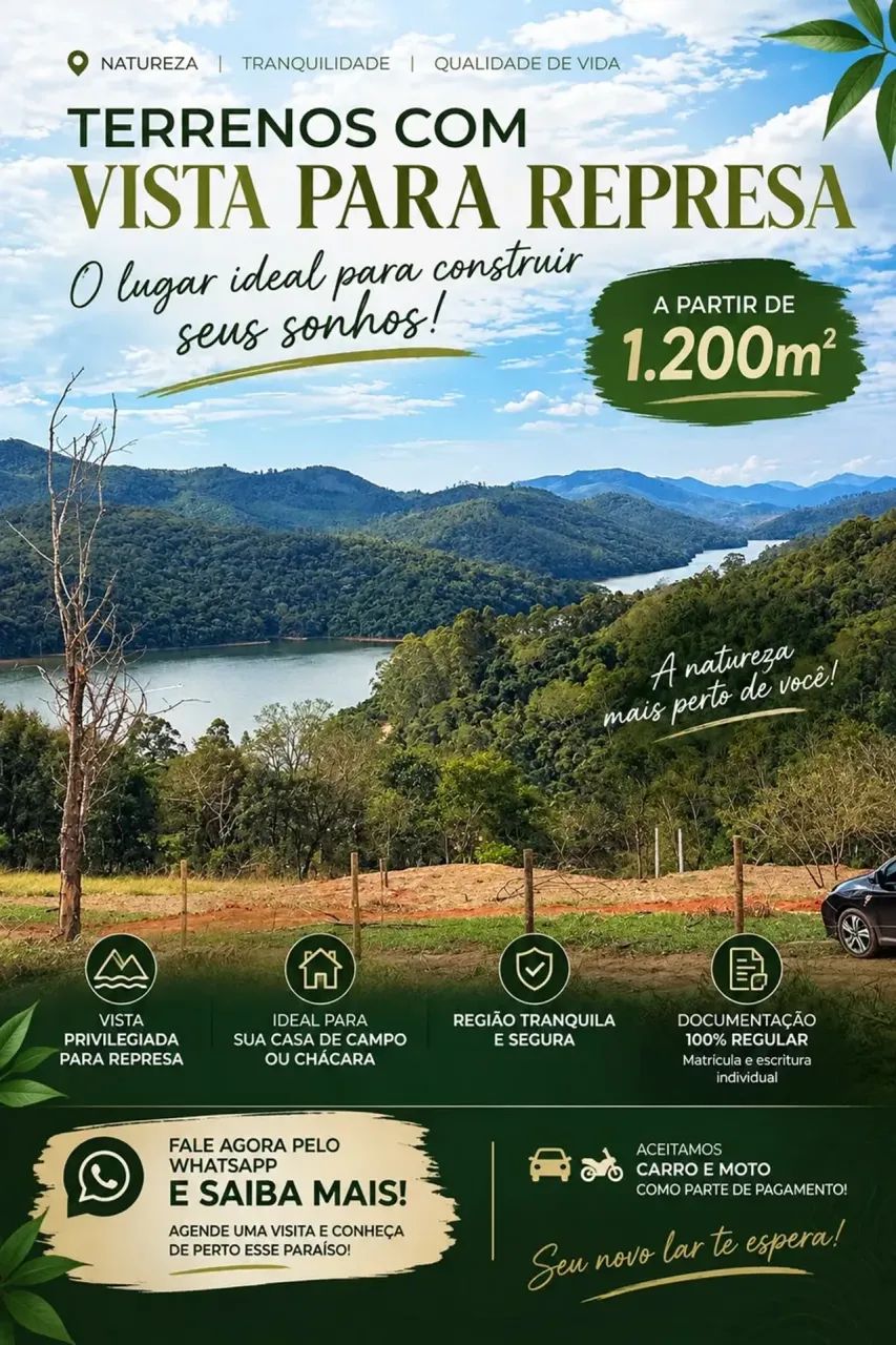 Lote direto com o Proprietario! DOCUMENTAÇÃO REGULARIZADA!