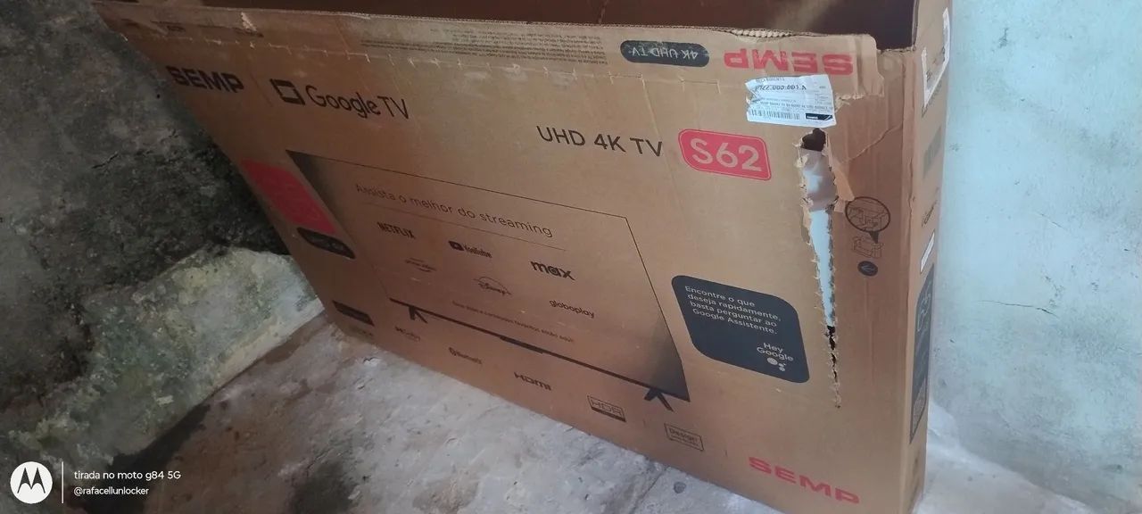 Vendo tv nova 65 polegadas caixa e nota fiscal