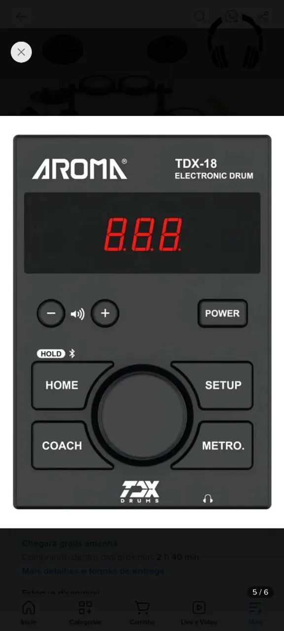 Vendo bateria eletrônica semi nova.