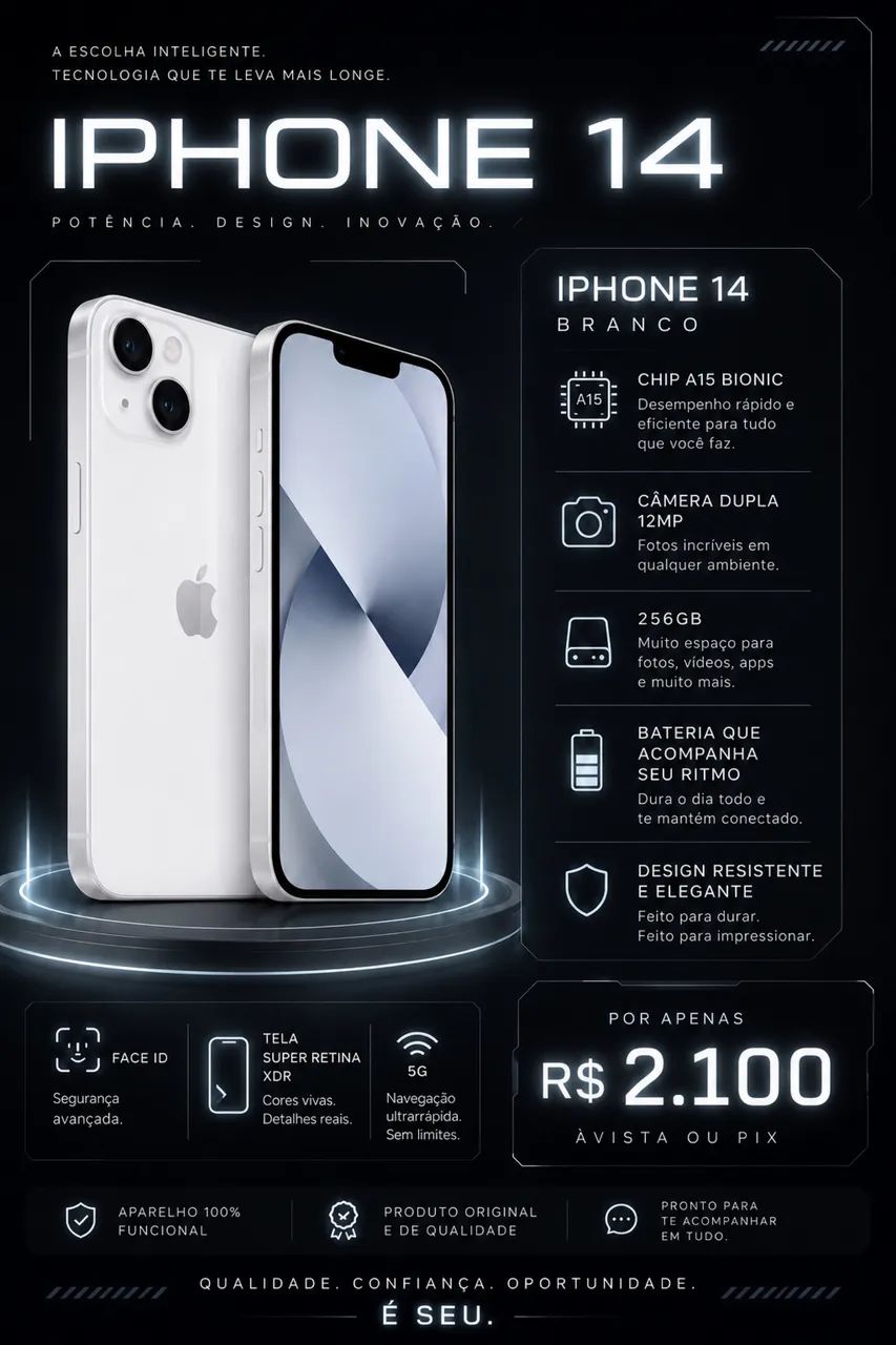 iPhone 14 256gb - Celulares e Smartphones - Venda Nova, Belo