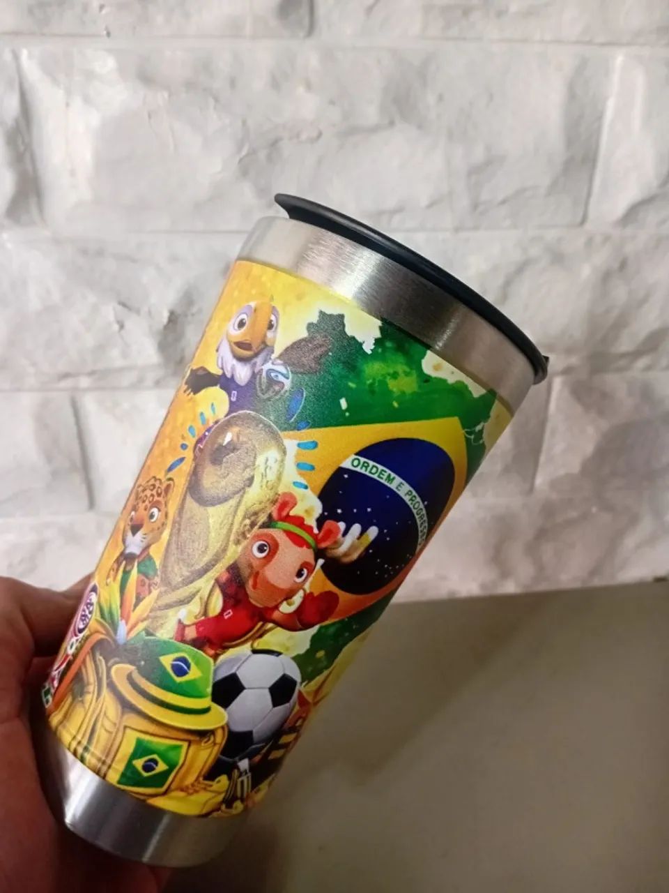 COPO TÉRMICO BRASIL 473ML - Foto 4