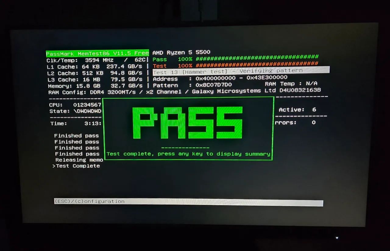 Memória RAM 16GB (2x8GB) DDR4 3200MHZ Galax Blue - Foto 3