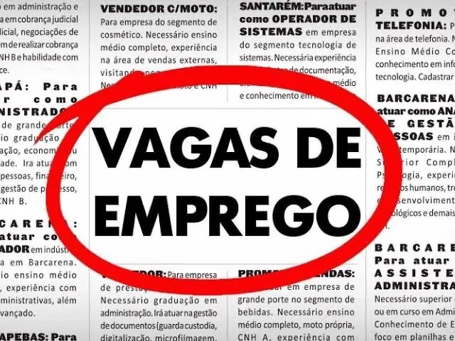 Vaga de trabalho em Madureira 