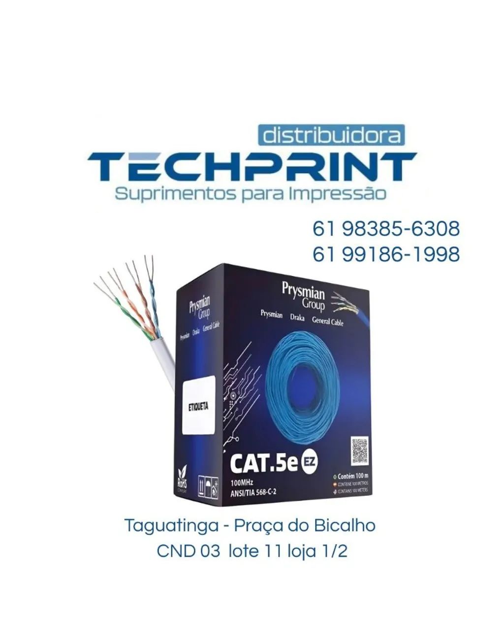 CABO DE REDE CAT.5e 100metros 