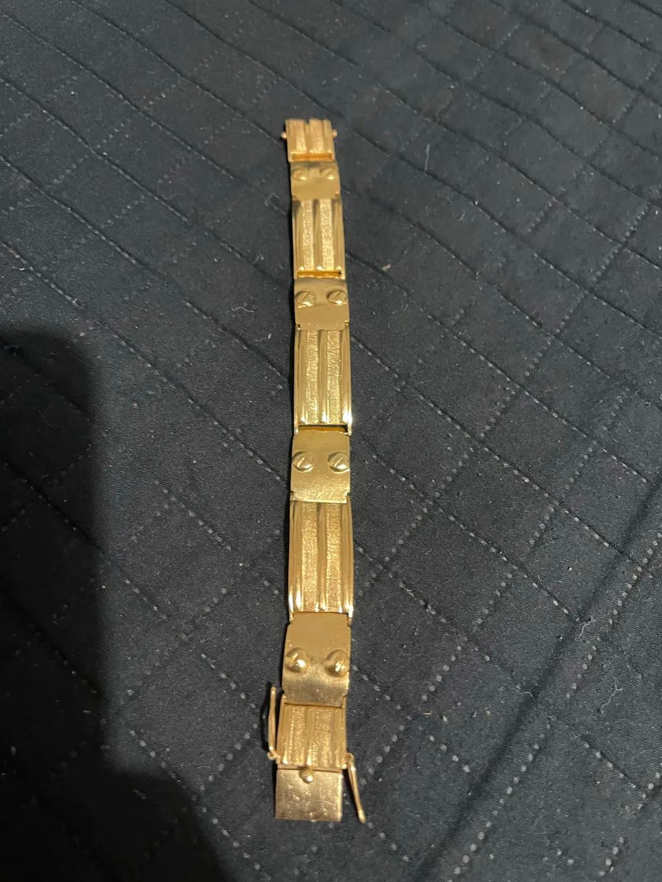Bracelete prata banhada a ouro 