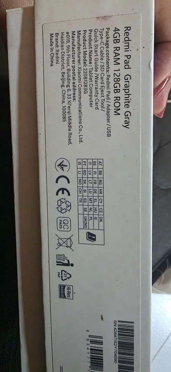 Tablet Redmi pad 4GB 126gb - Foto 4