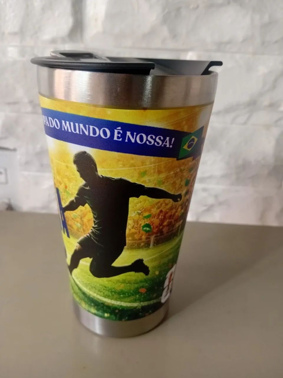 COPO TÉRMICO BRASIL 473ML - Foto 3
