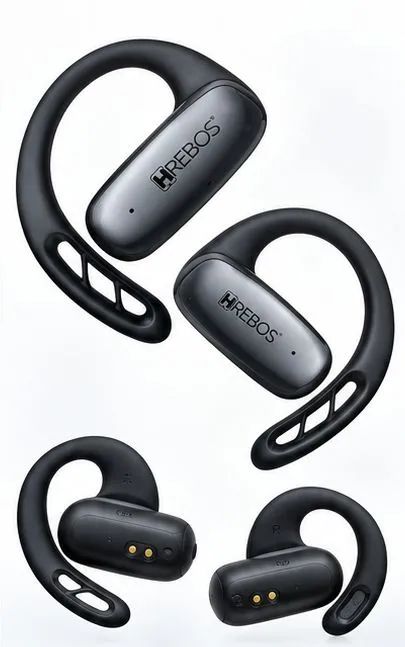 Fone Bluetooth Hrebos AuraClip EB-214 Open Ear 5.4 com Microfone