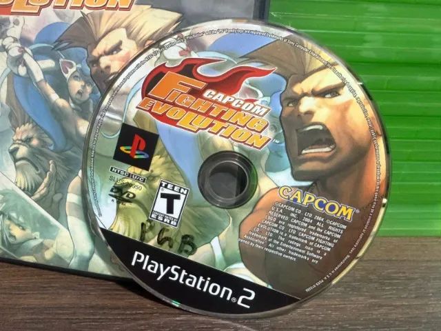 Jogo Capcom Fighting Evolution Ps2 Completo Americano Original CIB Coleção  - Foto 3