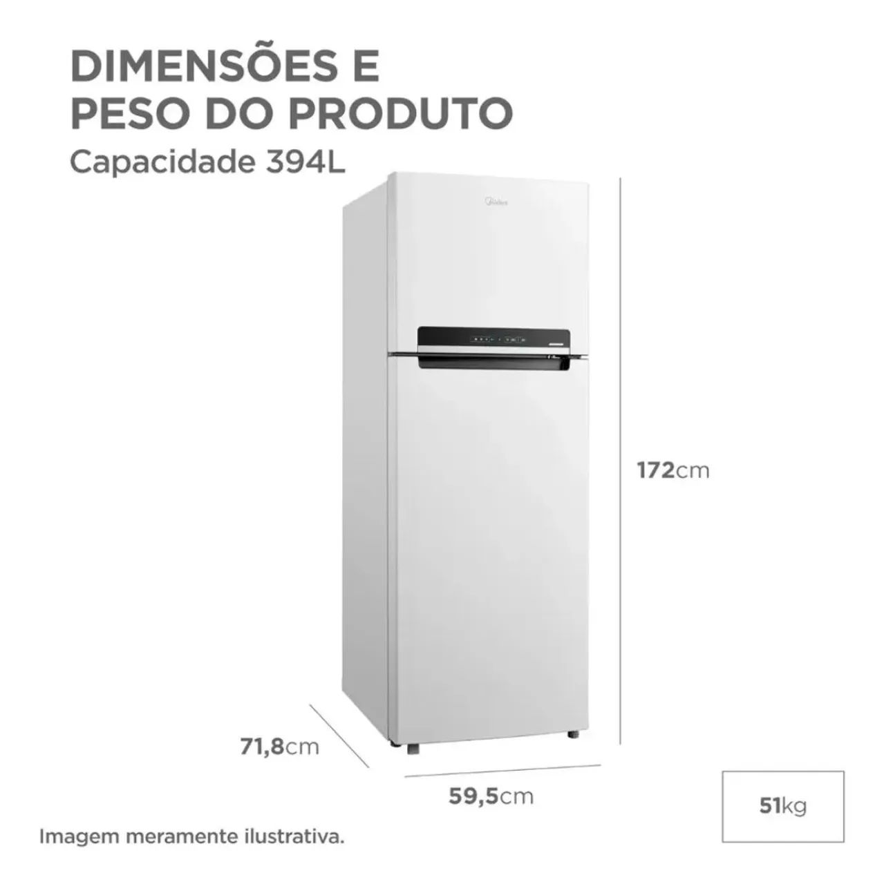 GELADEIRA MIDEA INVERTER NOVA - Foto 3