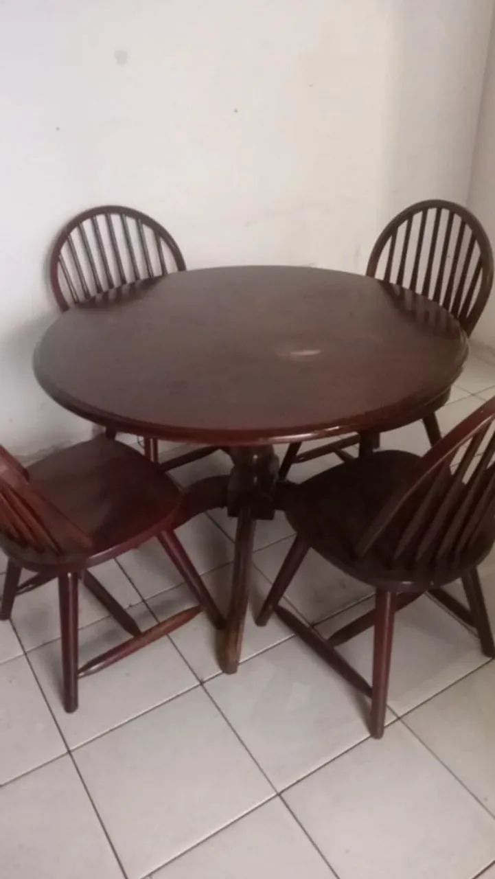 Conjunto de mesa de jantar Madeira Maciça - Foto 3