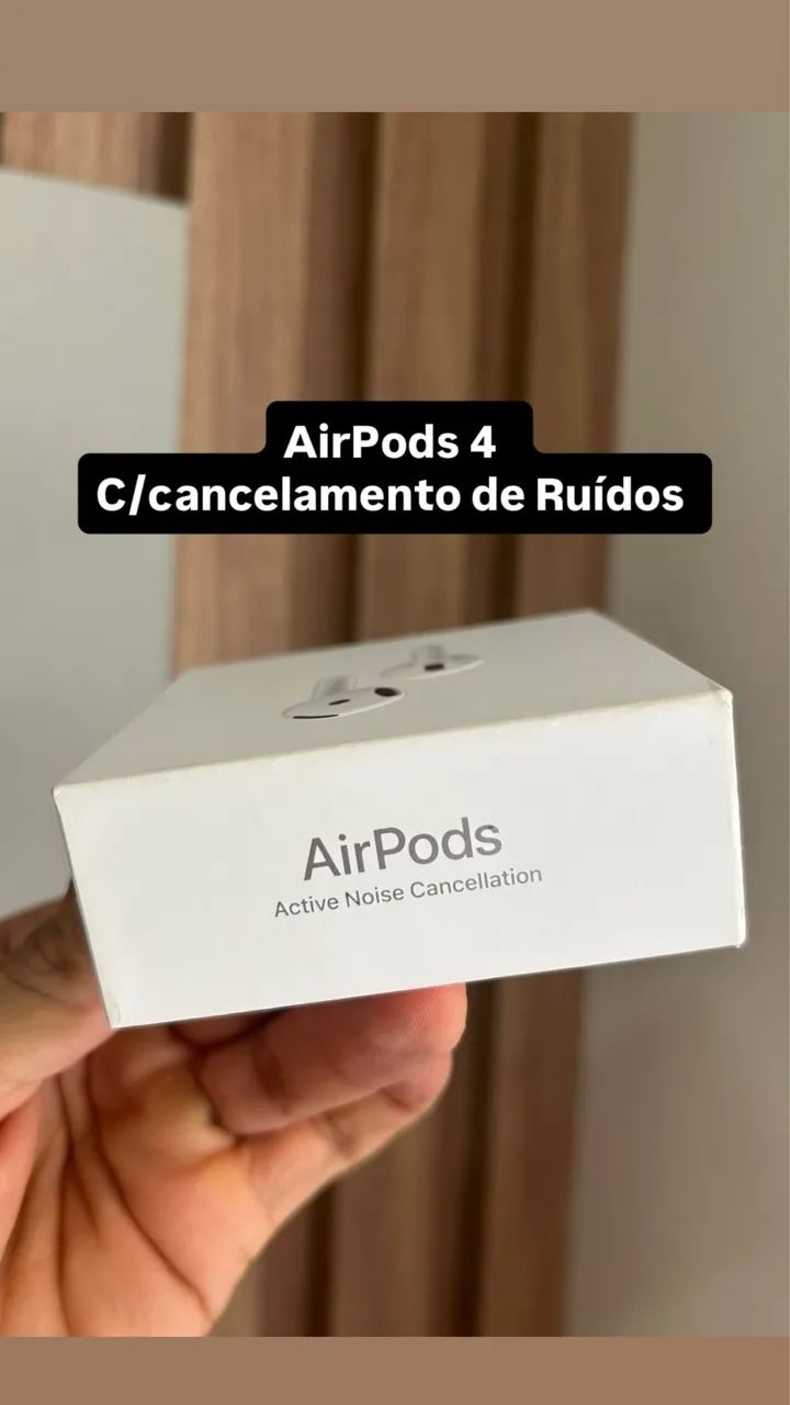 AirPods 4 Com cancelamento de ruídos , Lacrado - Fones de Ouvido