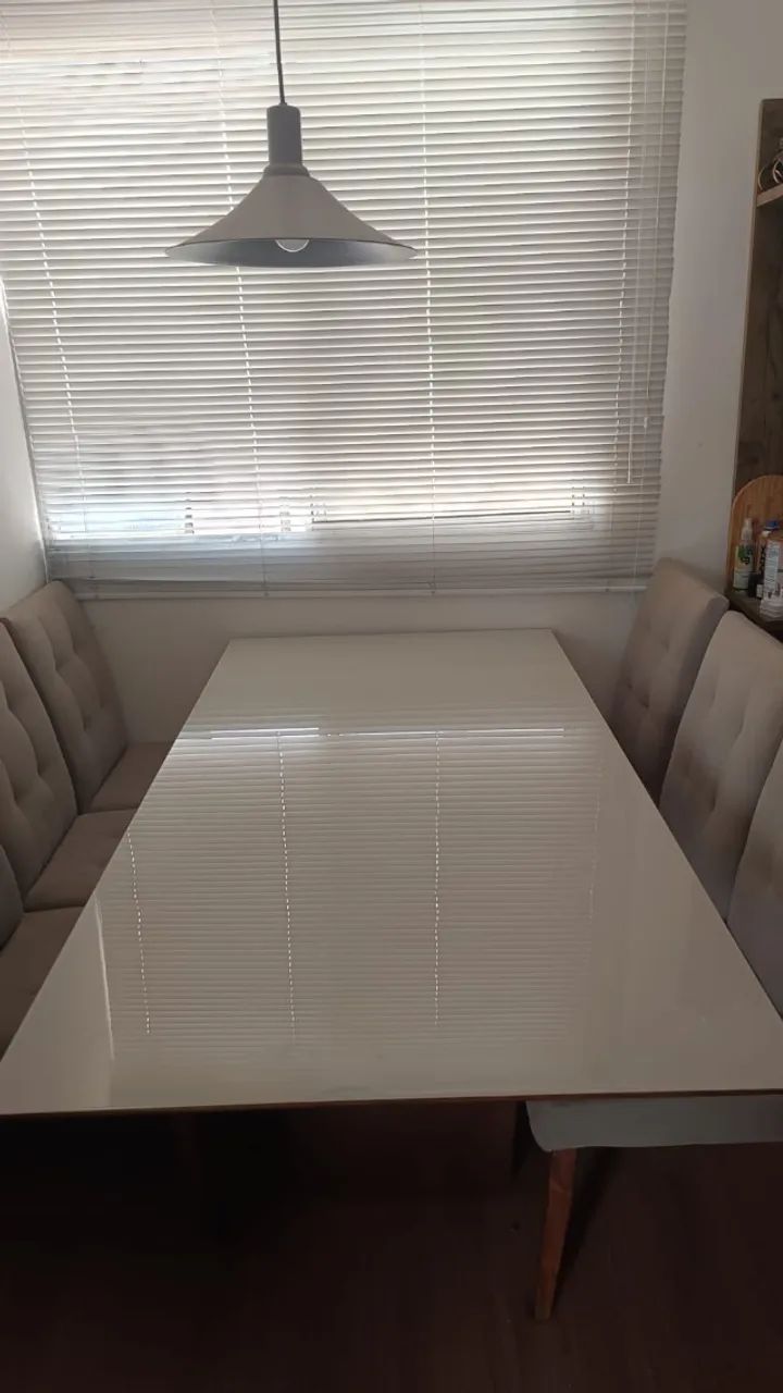 Mesa de jantar 6 lugares com cadeiras - Foto 3