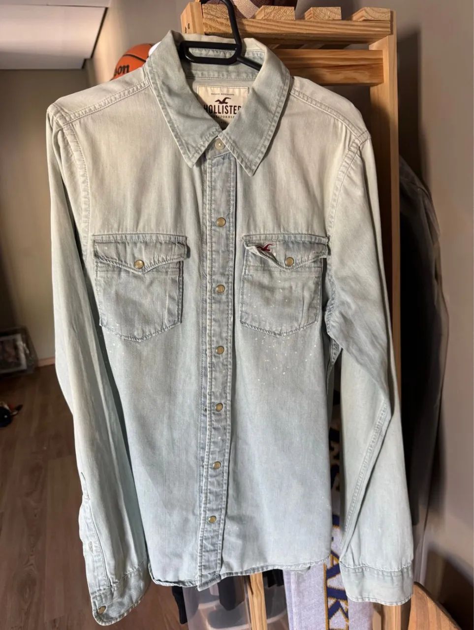 camisa jeans hollister