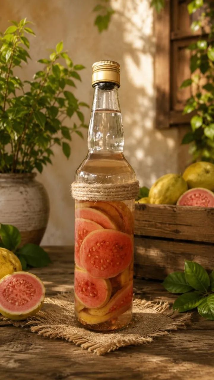 Garrafa ( Drink) decorada com frutas