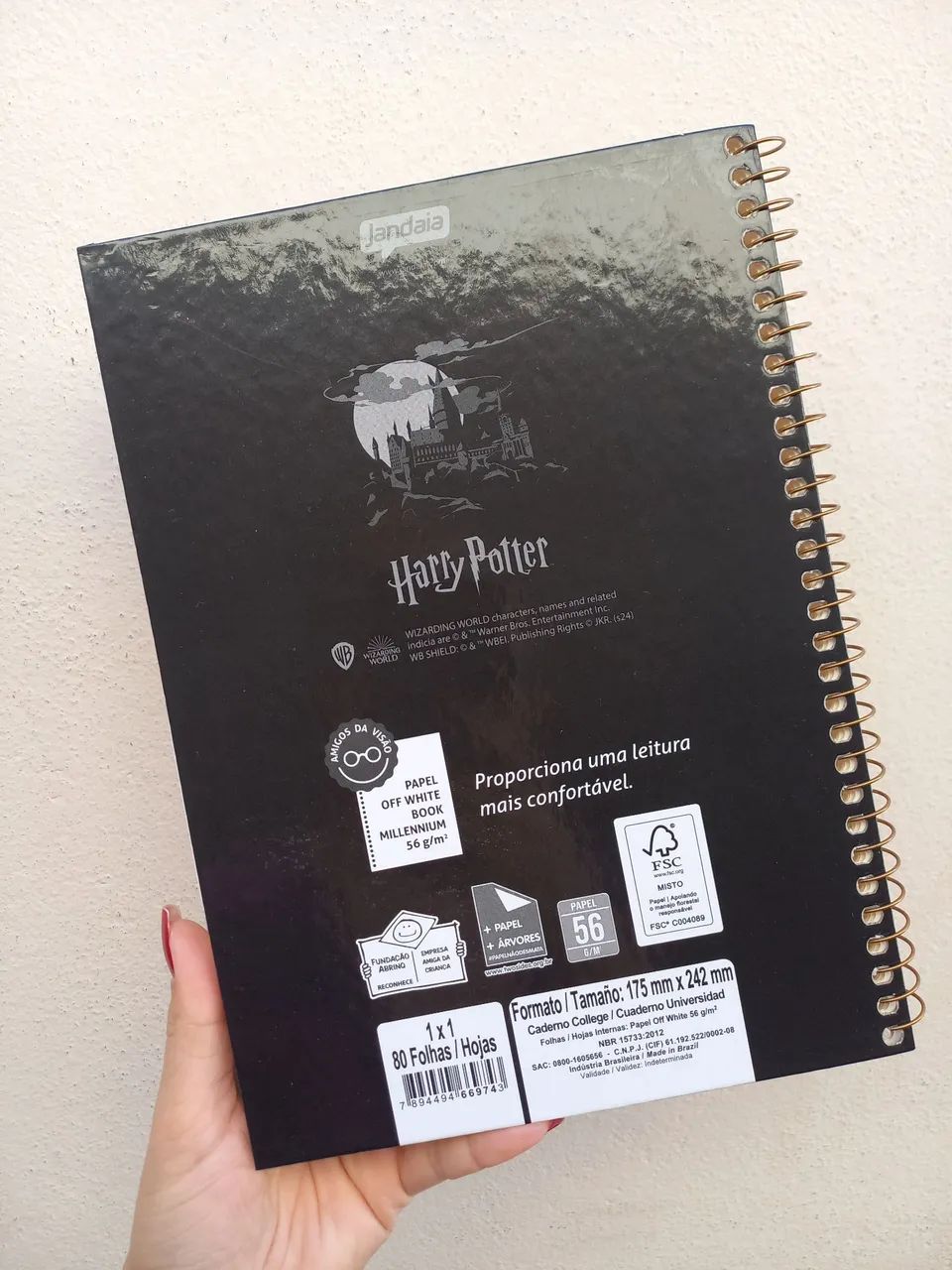 Caderno Colegial Harry Potter Jandaia - Foto 6