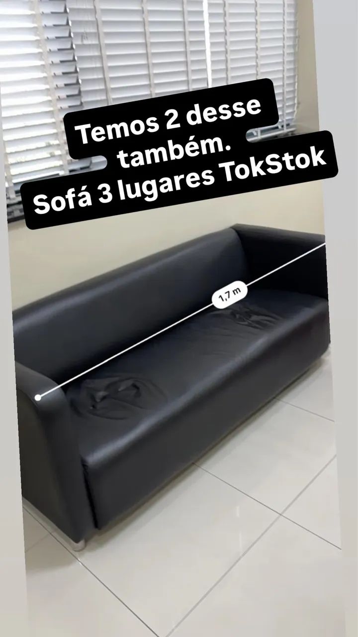 Sofá TokStok perfeito! 3 lugares
