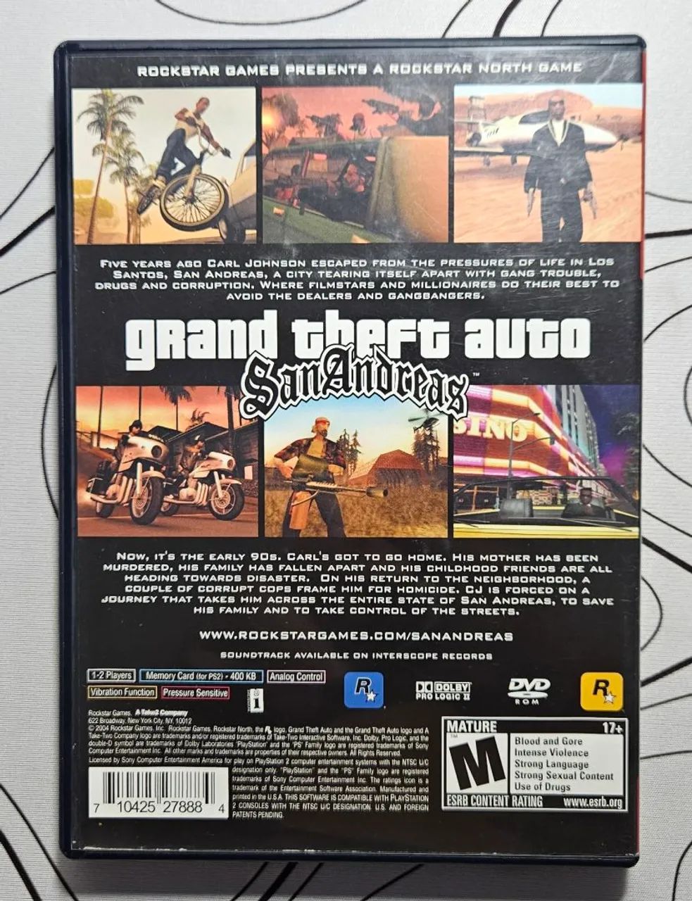 [PS2] Capa com Manual e Mapa GTA San Andreas Greatest Hits PS2 - Foto 2