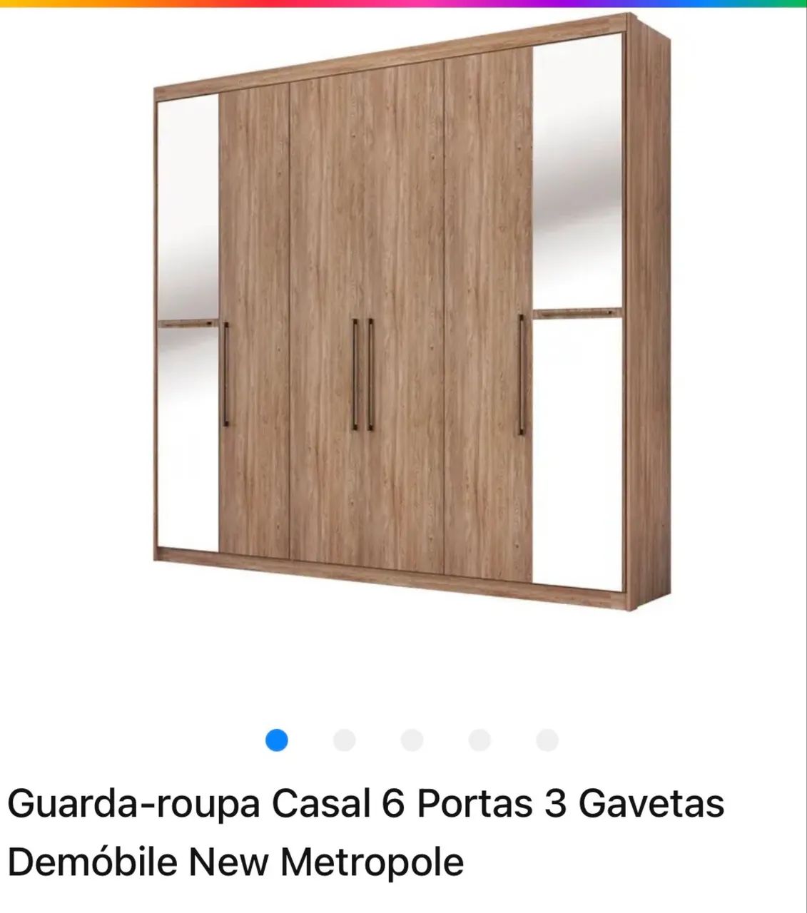 Guarda roupa casal 6 portas