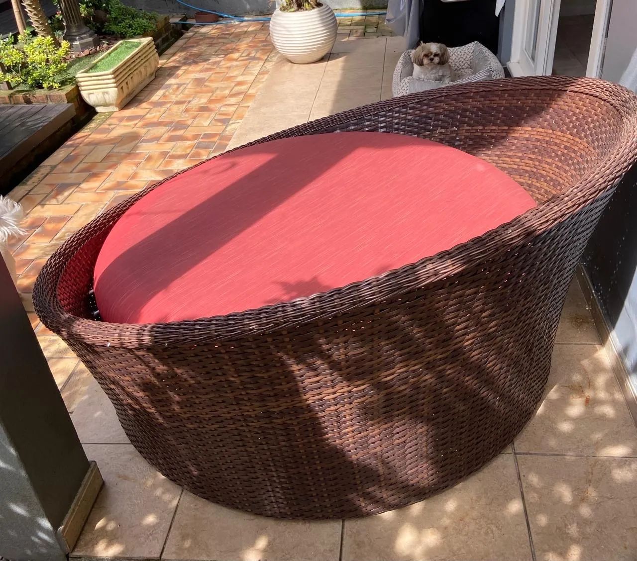 Chaise varanda  redonda em bom estado  - Foto 2