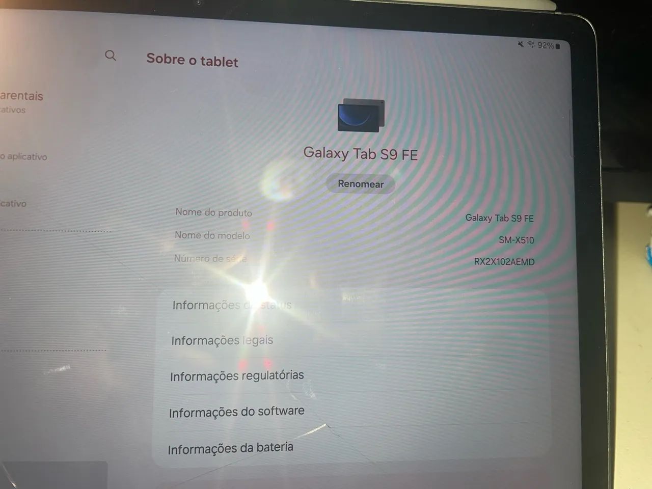 Galaxy Tab S9 FE Usado funcionando perfeitamente - Foto 2