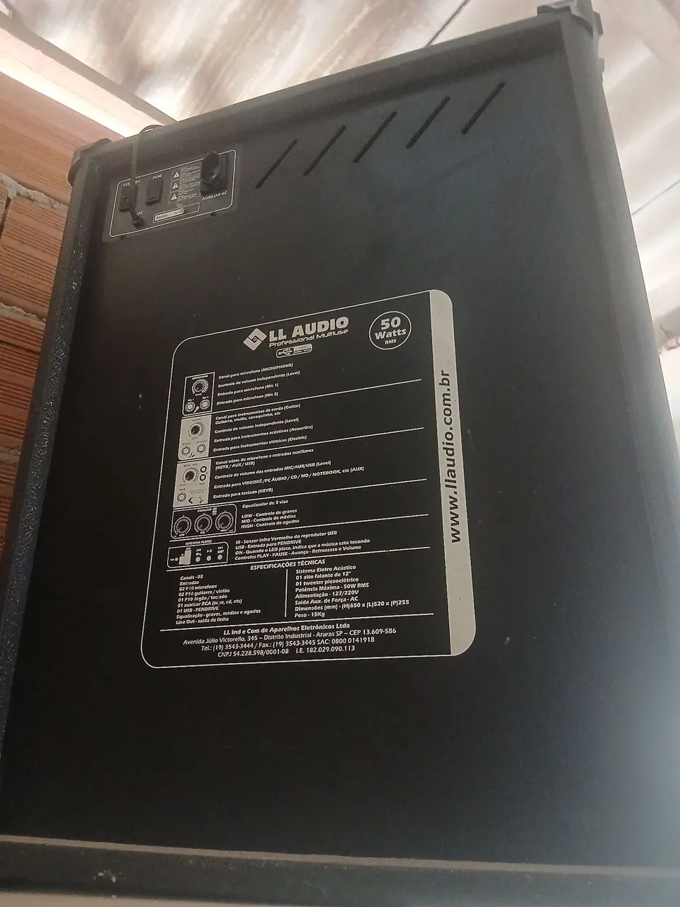 CAIXA DE SOM  LL  AUDIO