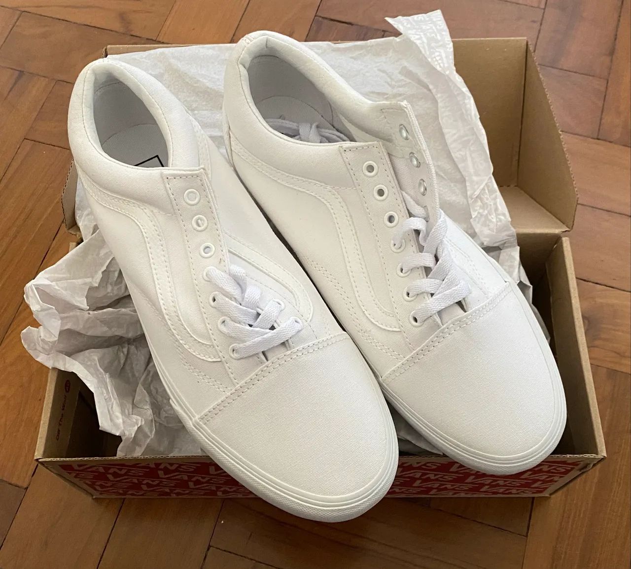 Tênis Vans OLD SKOOL TUMBLE TRUE WHITE - Foto 2