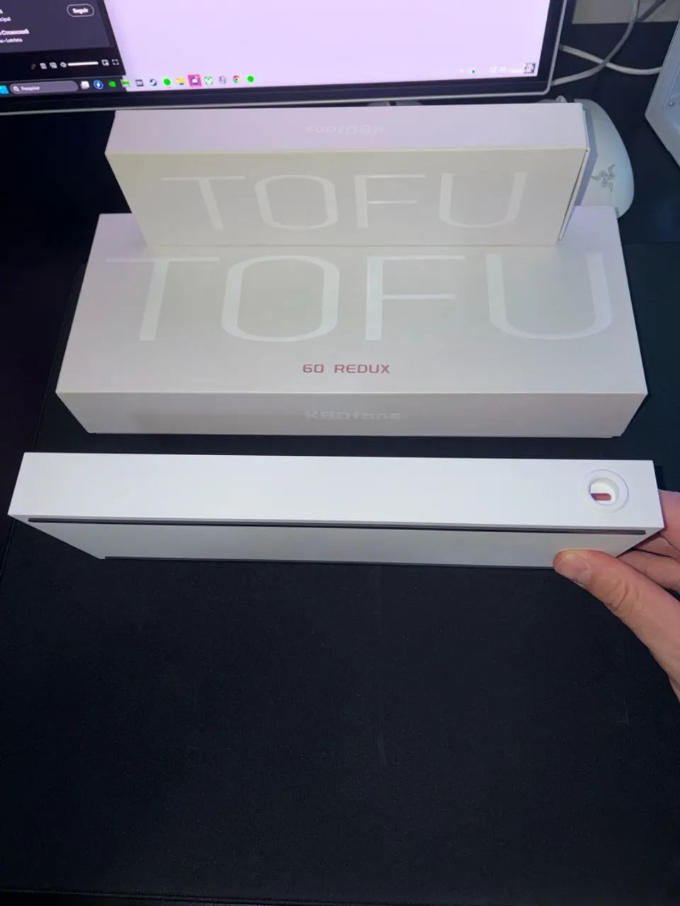Tofu60 Redux + Peso Latão KBDFans - Foto 5