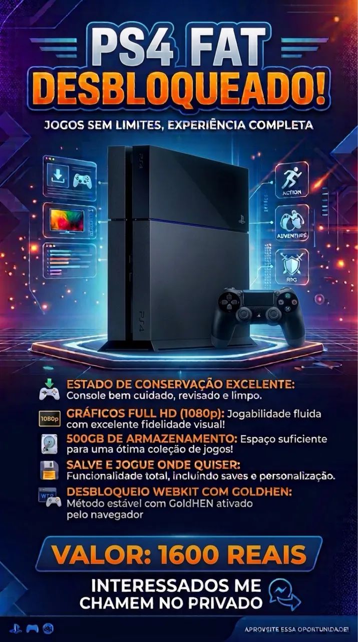 Ps4 Fat desbloqueado  - Foto 2