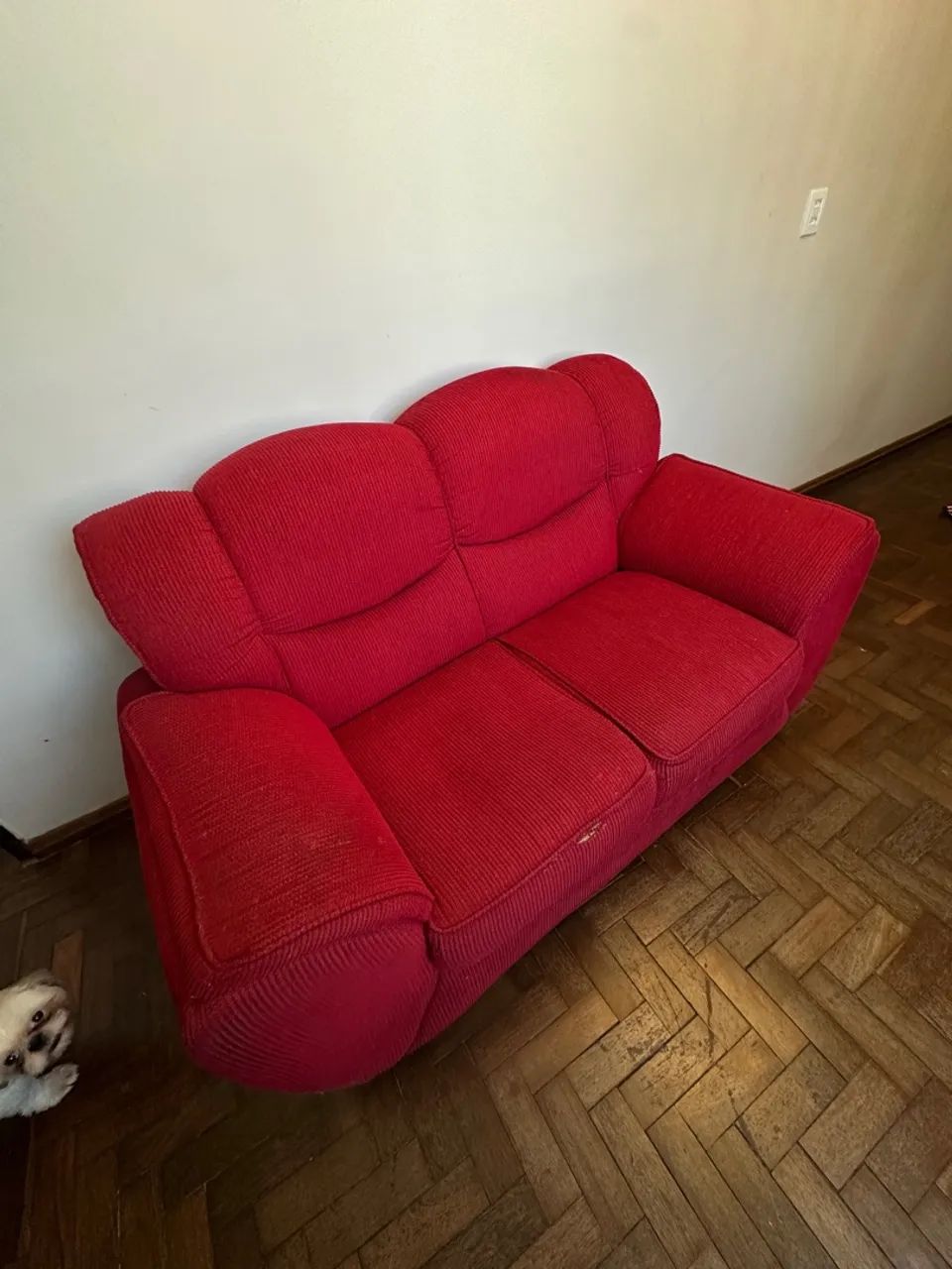 sofá 2 lugares vermelho - Foto 4