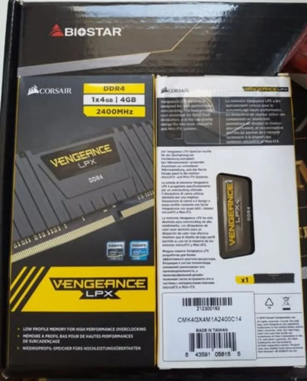 Kit processador+ Placa mãe + 2 memórias RAM Corsair - Foto 3
