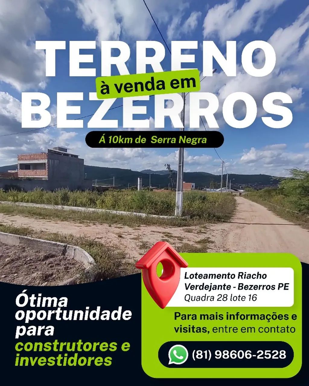 Terreno a Venda em Bezerros - PE