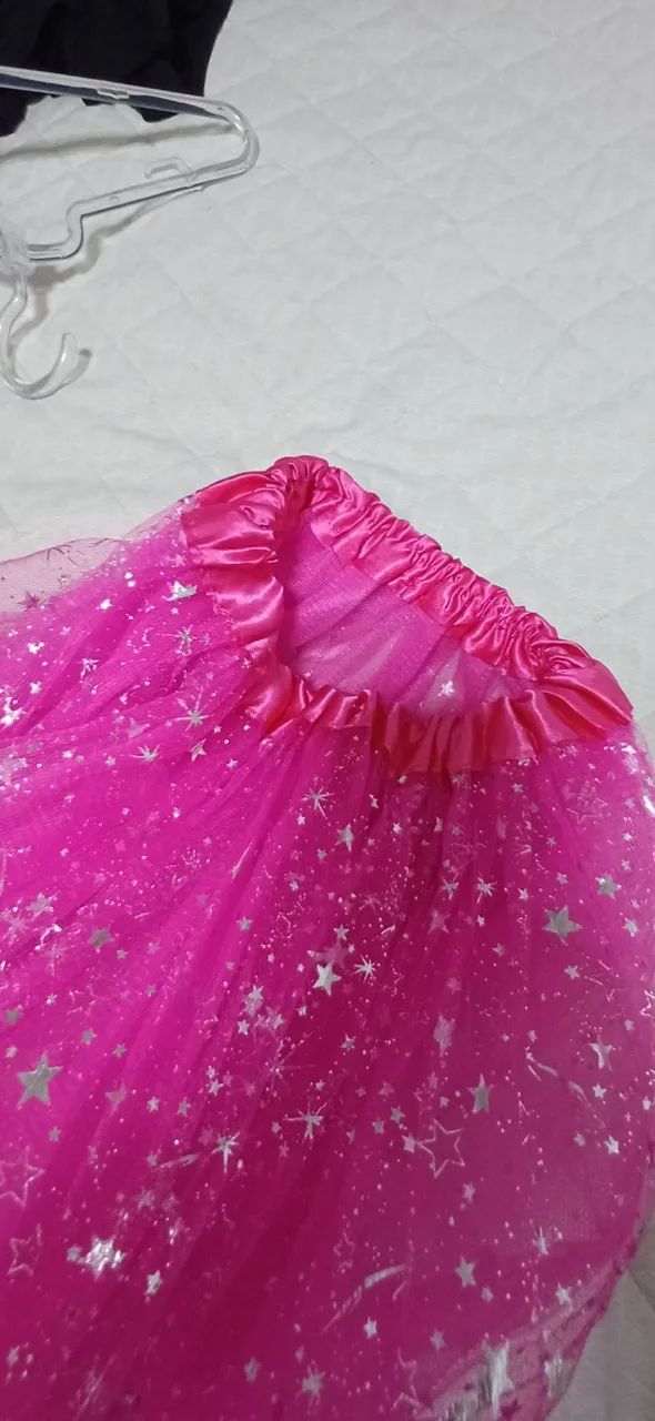 Saia de tule com brilho 30 cm - Foto 4