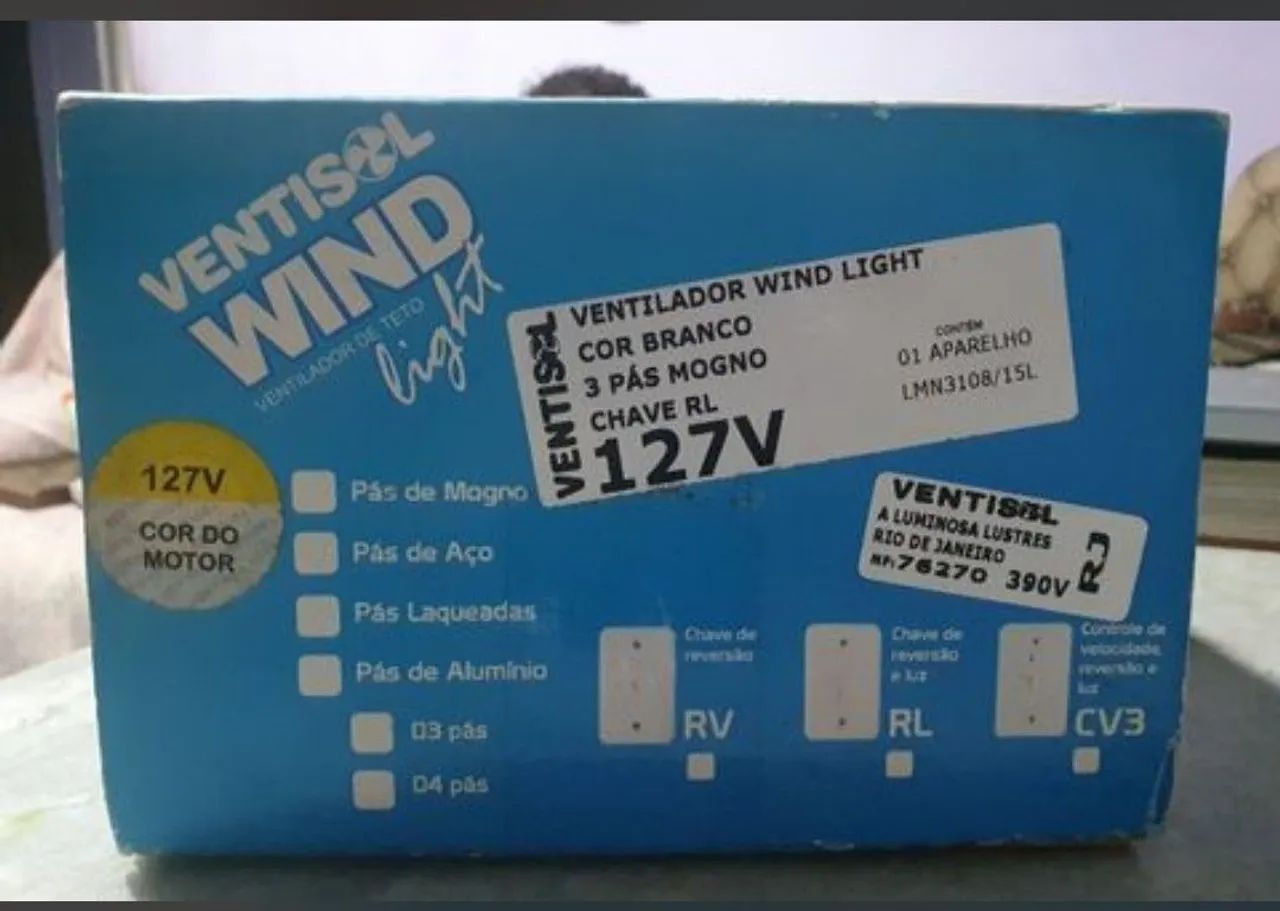 Ventilador de teto ventisol wind light 127v - Foto 2