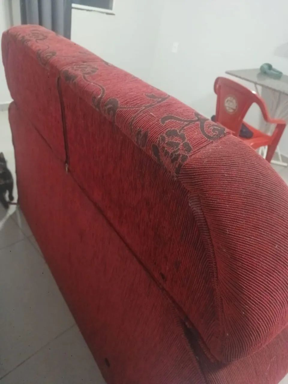 Sofá dois lugares vermelho - Foto 3
