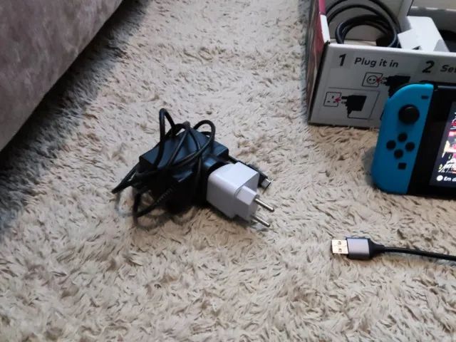 Nintendo Switch (V1) Box Completo + Adaptador de rede Ugreen - Foto 4