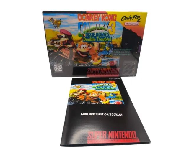 Caixa Genérica do Jogo Donkey Kong Country 3 + Mini Manual
